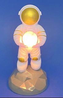 2 Types of 3D Astronaut holding small light ball / Space Themed Cake Topper