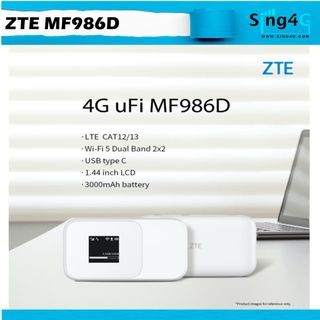 4G MIFI PORTABLE HOTSPOT ZTE MF986D (4G 600mbps 32WIFI Share Max 8hr)