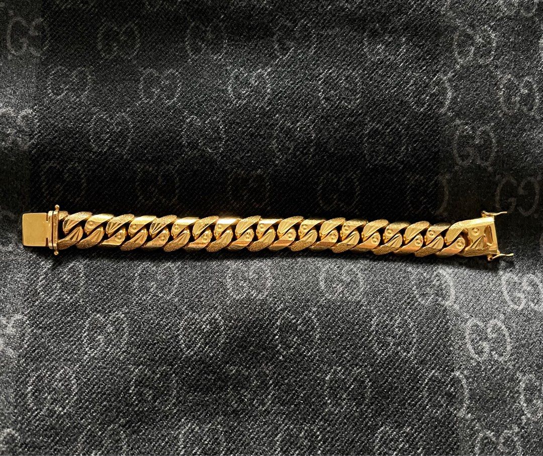 916 Gold Bracelet Men Luxury Accessories on Carousell