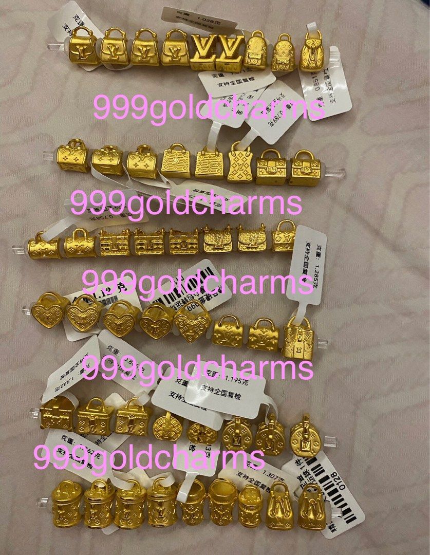 999 gold designer Bags charms Women s Fashion Jewelry