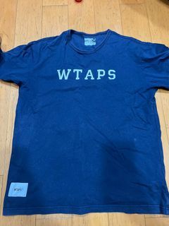 翻到什麼賣什麼 wtaps logo 經典短T 深藏藍