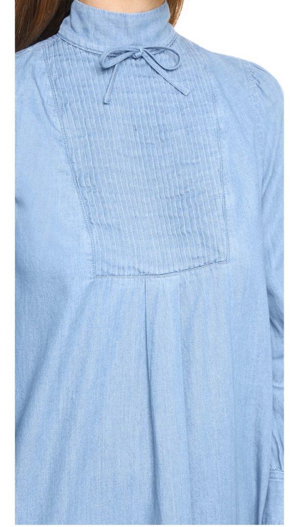 alexa chung for ag denim dress THE NEW LBD- IS THE LDD (LITTLE DENIM DRESS)