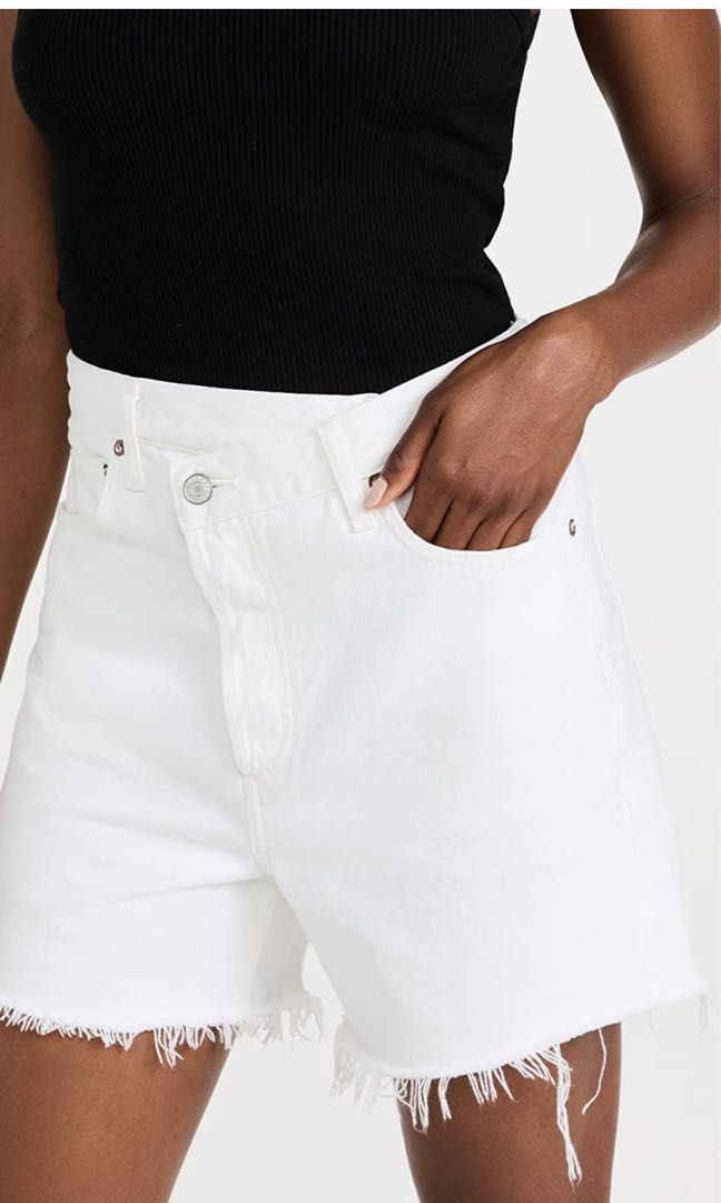 Agolde Criss cross jean shorts Women s Fashion Bottoms Shorts