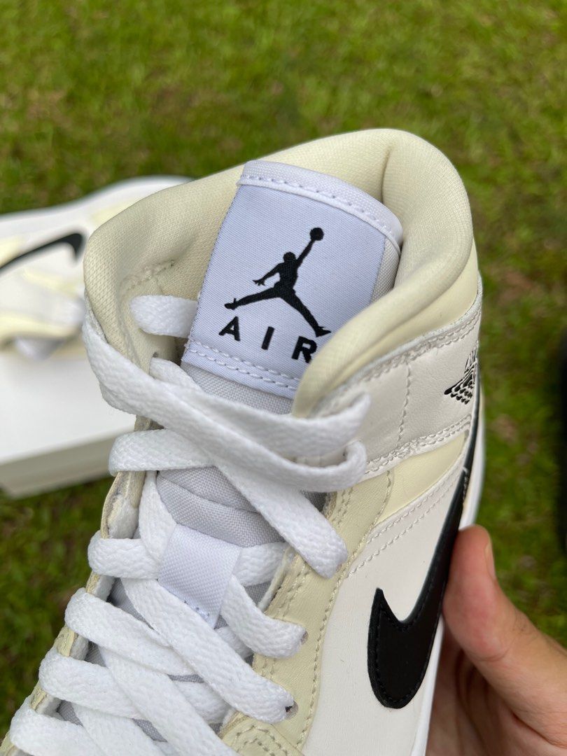 Air Jordan 1 Mid Coconut Milk, Women's Fashion, Footwear, Sneakers on