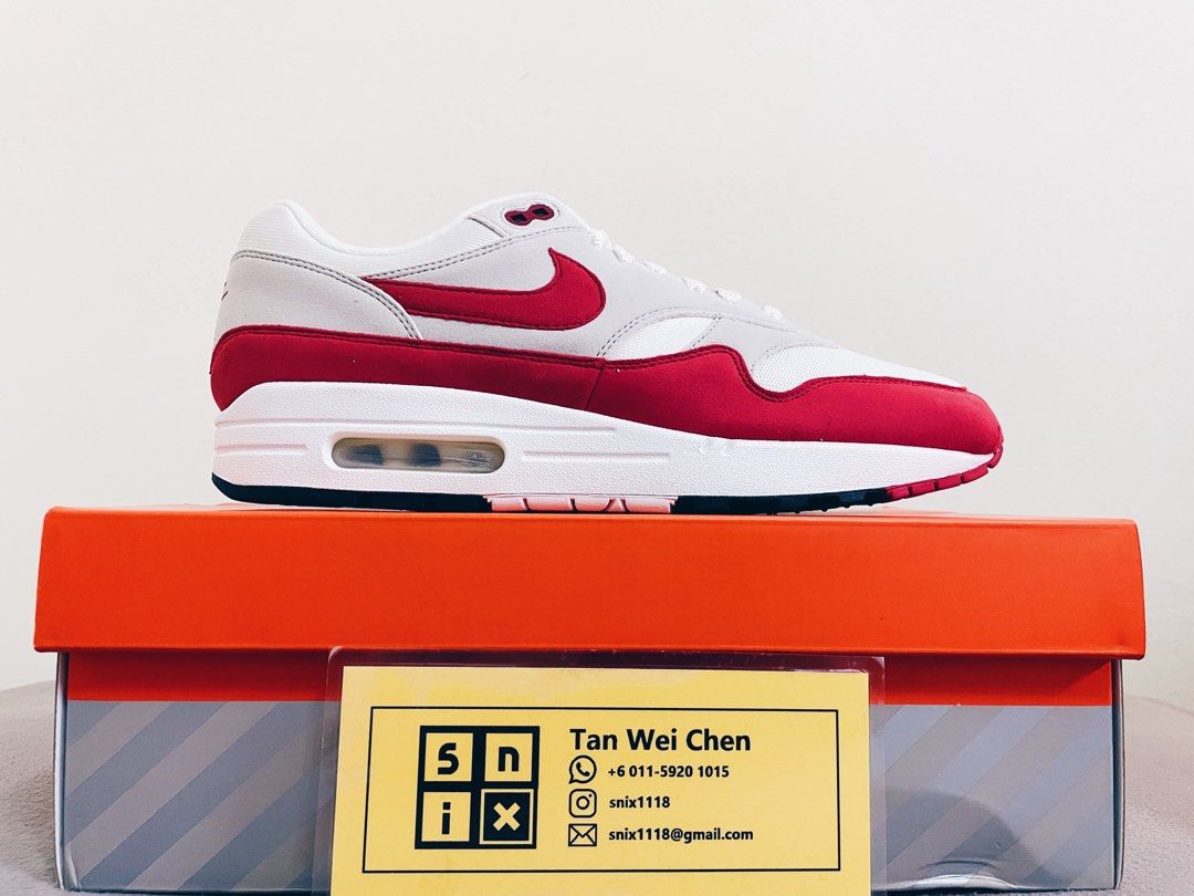 Nike air max deals 1 anniversary red (2017)