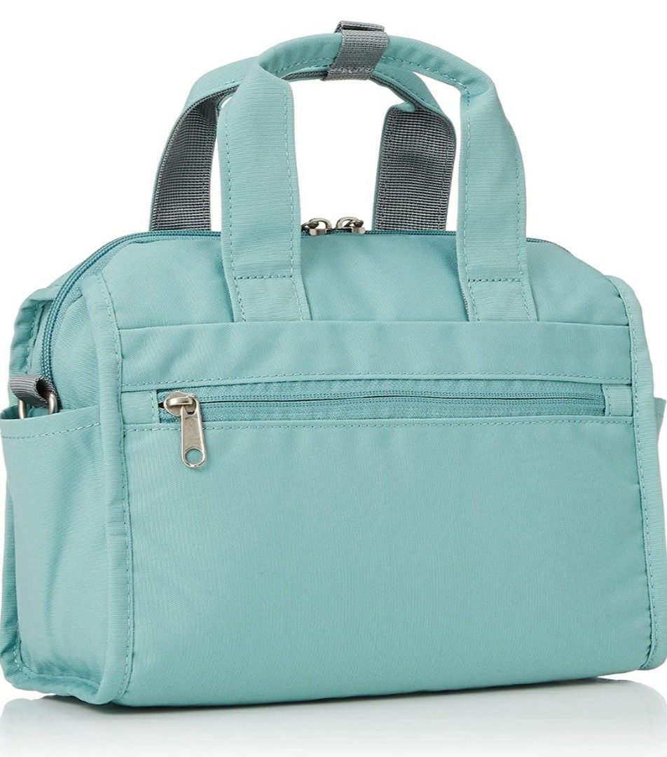 anello GRANDE(アネロ グランデ) 2-Way Mini Shoulder Bag with Metal Clasp, Biege:  Handbags