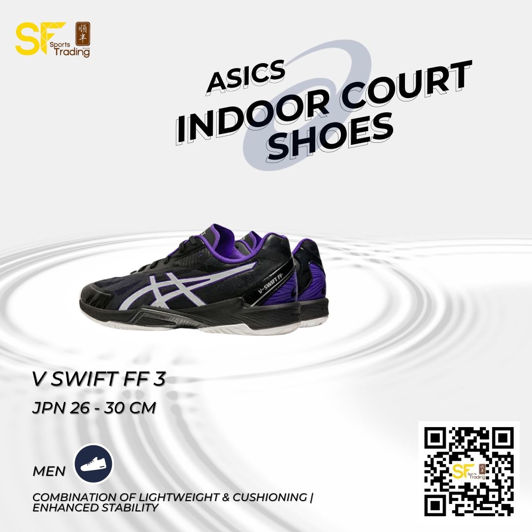 Asics V Swift FF 3 Black Pure Silver Purple