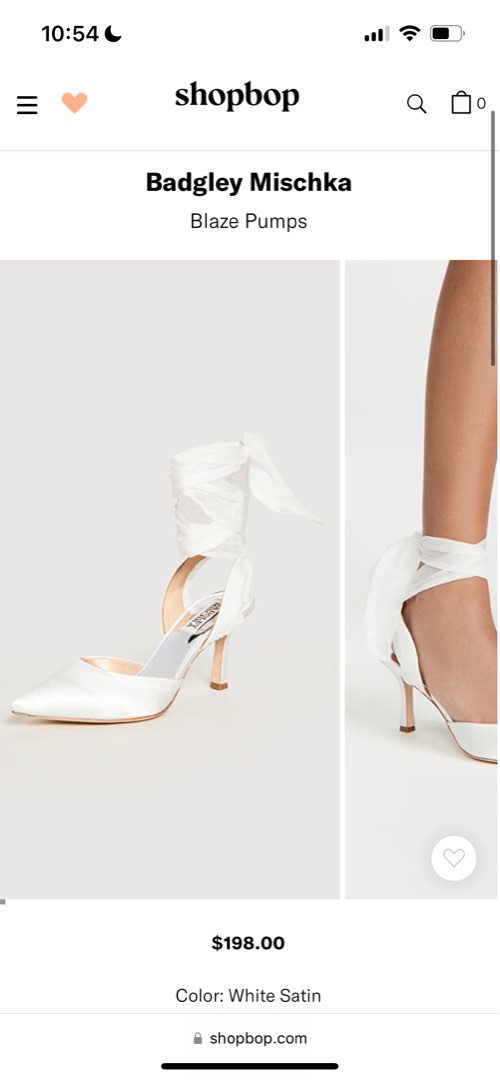 Badgley mischka venetia satin pump top