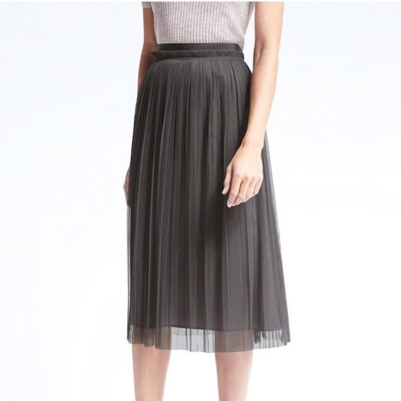 Banana republic tulle midi skirt clearance