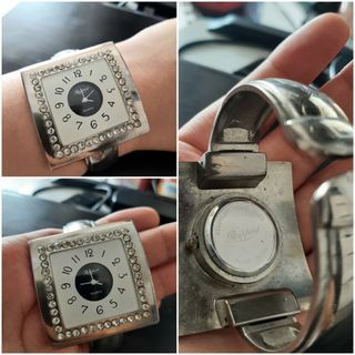 Bangle Watch Stainless Japan with Freebie