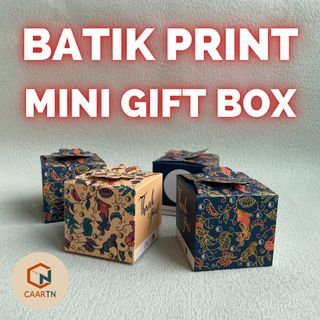 Batik Print Gift Box/Wedding Berkat Gift Box/Party Box/Special Occasions Gift Box CAARTN xx PACKDD