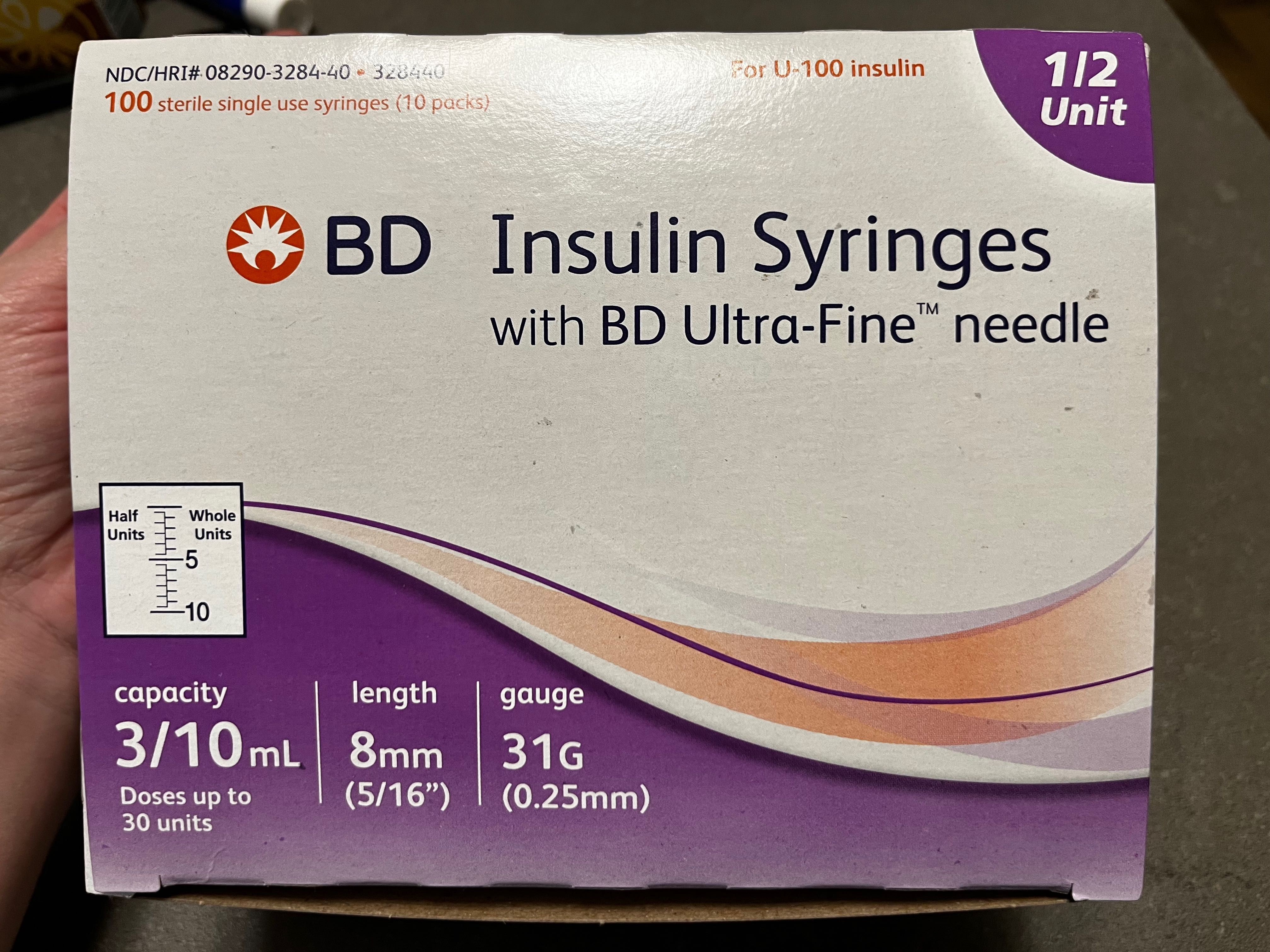 BD Insulin Syringes 1/2 unit, 寵物用品, 寵物家品及其他 Carousell