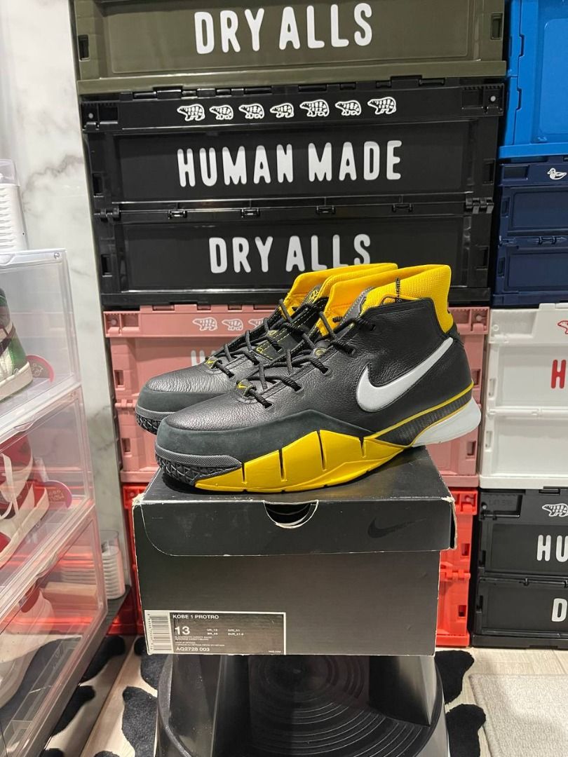BIG SIZE SELECT】Nike Kobe 1 Protro Black Maize 現貨US13 , 他的