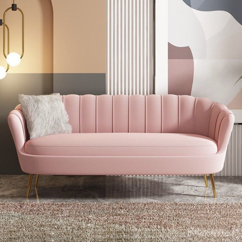 Pink shell couch new arrivals