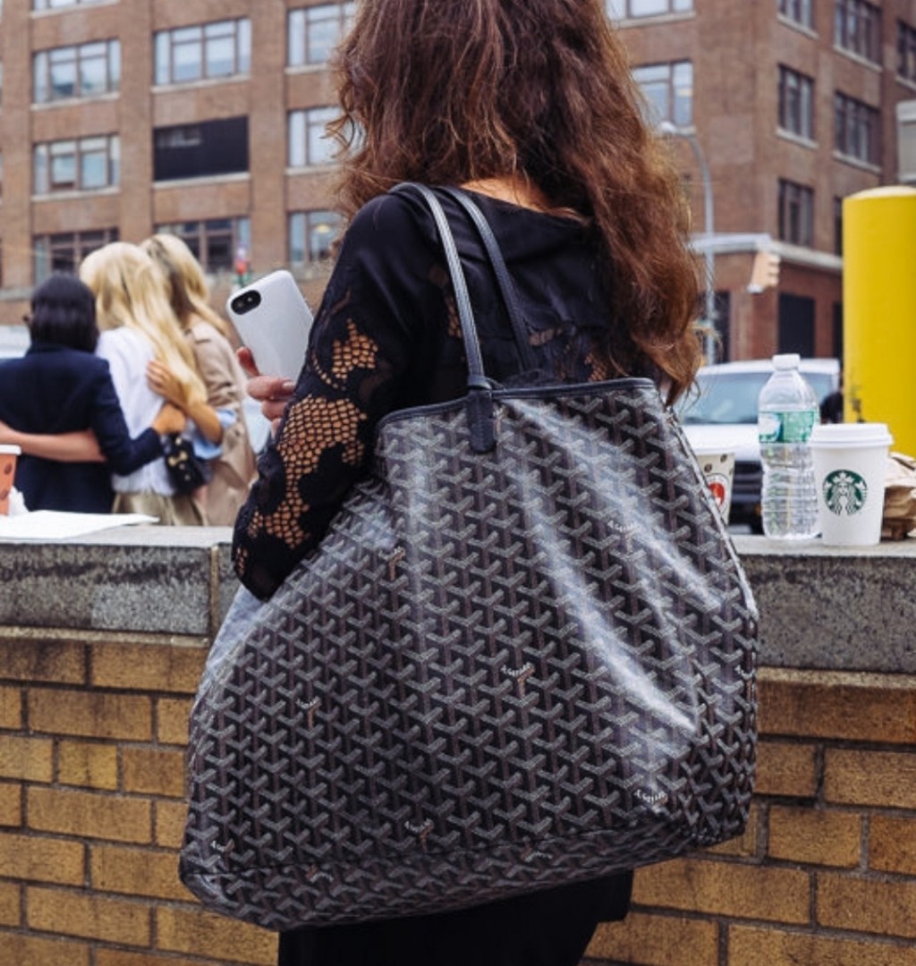 Goyard St. Louis GM Tote (Black). New, with tags, from Paris.