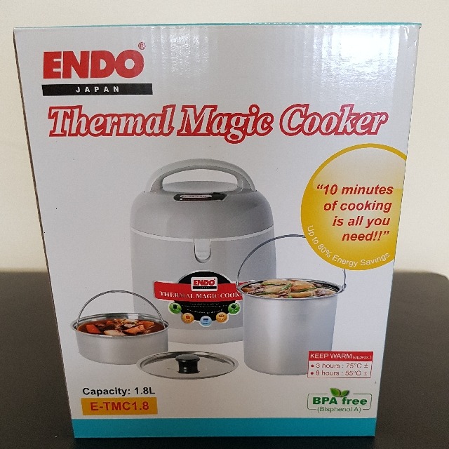 BNIB Endo Thermal Magic Cooker 1.8L, Furniture & Home Living, Kitchenware & Tableware, Cookware