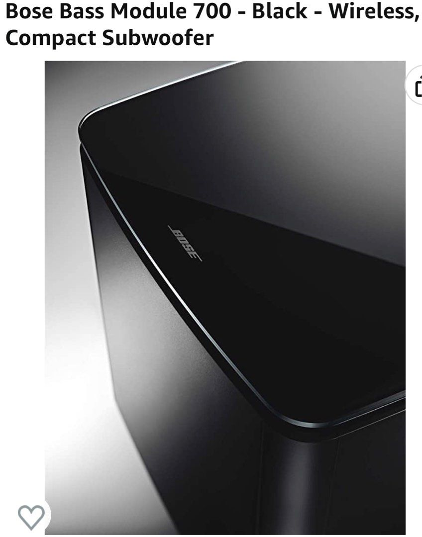 Bose Bass Module 700(5 months old) Black Wireless, Compact