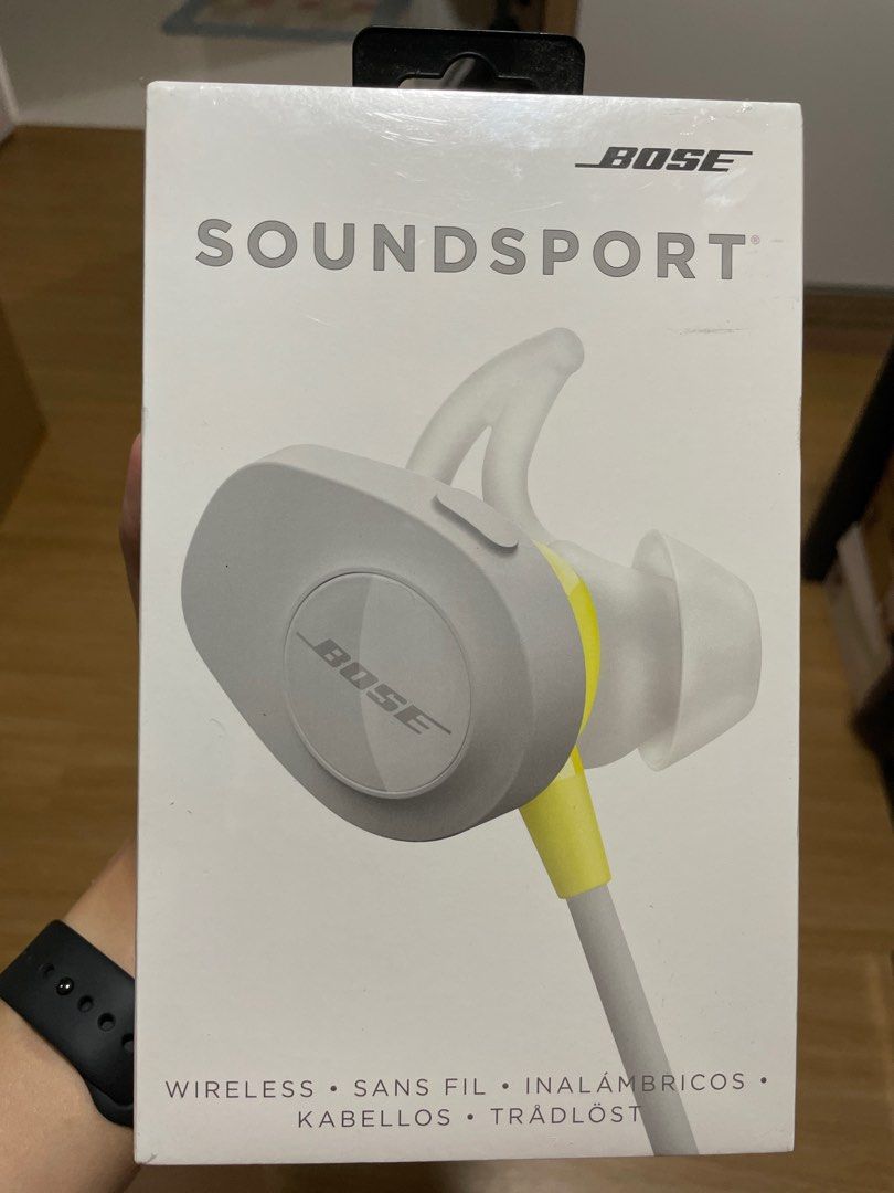 Bose Soundsport Yellow Wireless, Audio, Headphones & Headsets on Carousell
