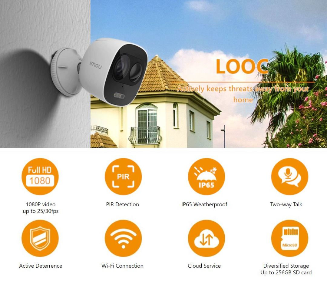 IMOU LOOC 1080P C26EP Security Siren IP Camera | Brand New | Can pay by ...