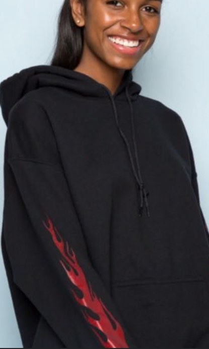 Brandy melville flame hoodie