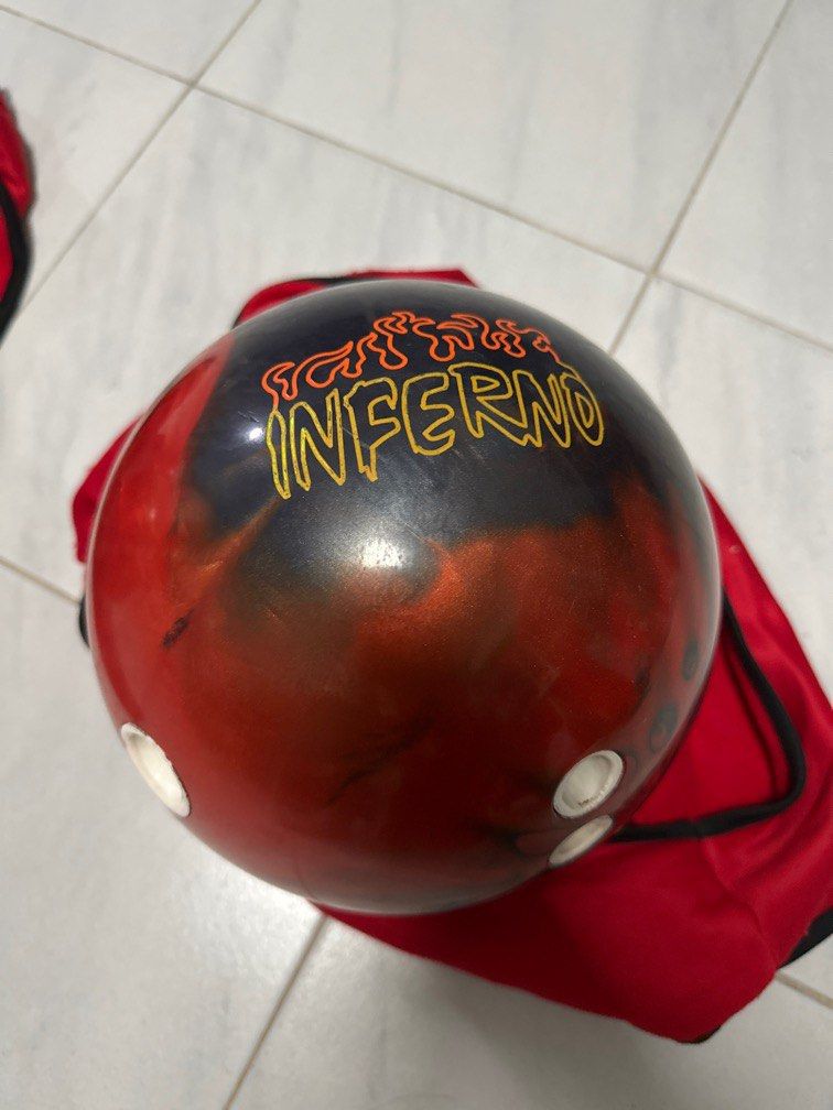 Brunswick Inferno Bowling Ball 15lbs, Sports Equipment, Sports & Games