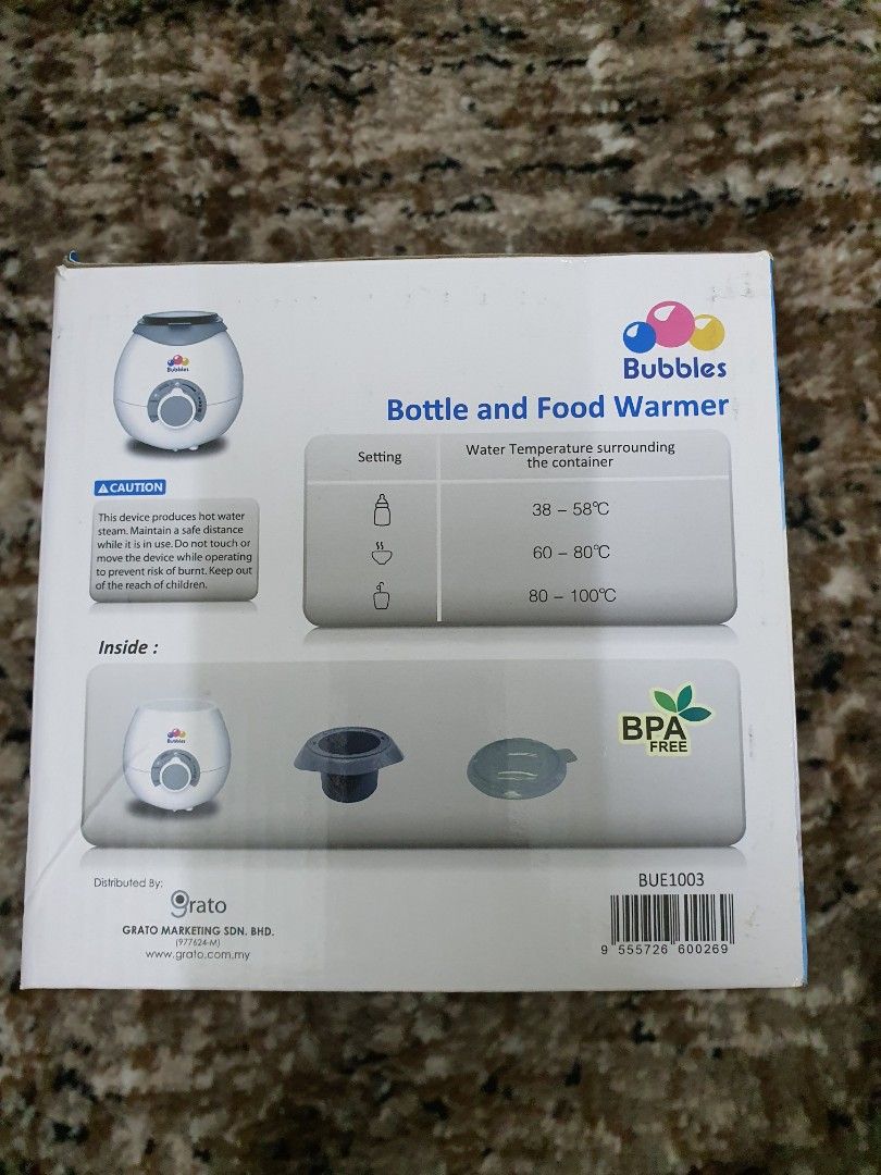 Bubbles Bottle & Food Warmer, Babies & Kids, Nursing & Feeding