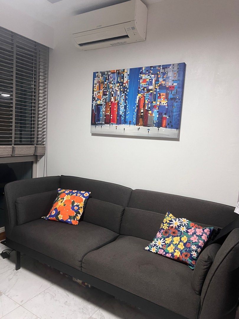 Castlery dark grey sofa for sale, Furniture & Home Living, Furniture, Sofas on Carousell