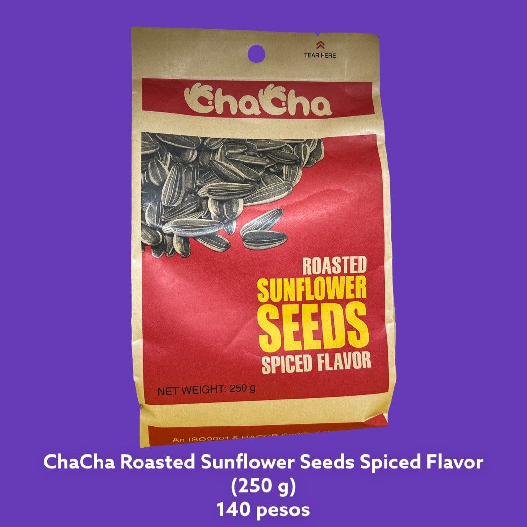 ChaCha Roasted Sunflower Seeds Spiced Flavor 250g on Carousell