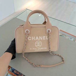 Chanel Deauville 2way Bowling Bag