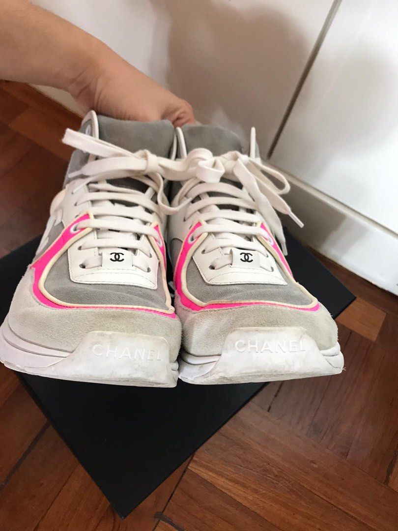 Chanel high top sneakers size EU 37
