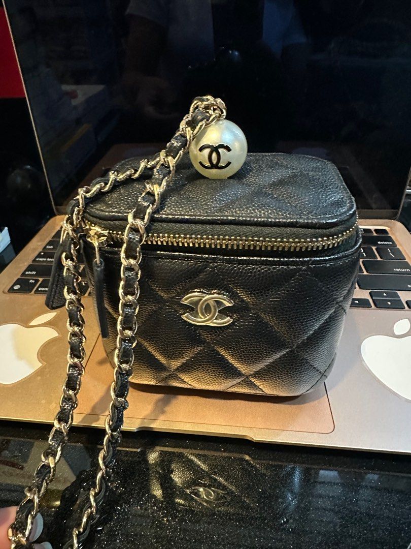 CHANEL, Bags, Chanel Small Wallet Crossbody With Keychain Bag Charm