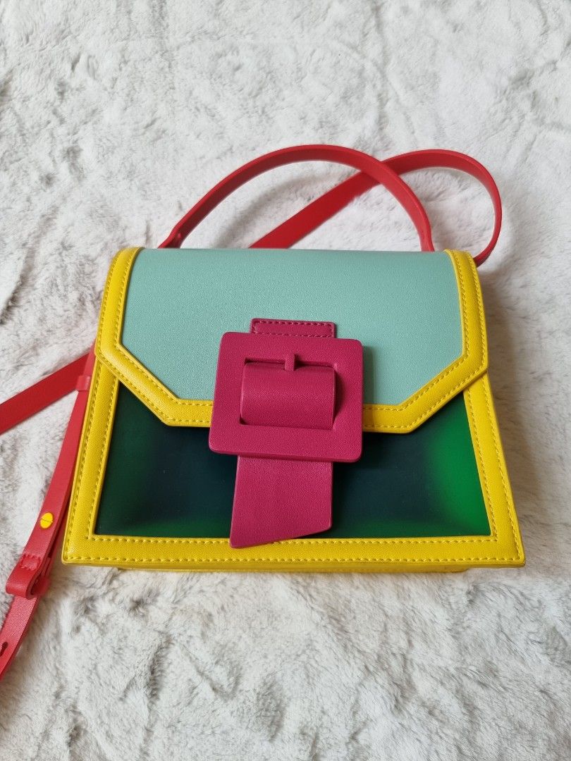 FAST DEAL CHARLES KEITH CHARLES KEITH See Through Effect Buckled Bag