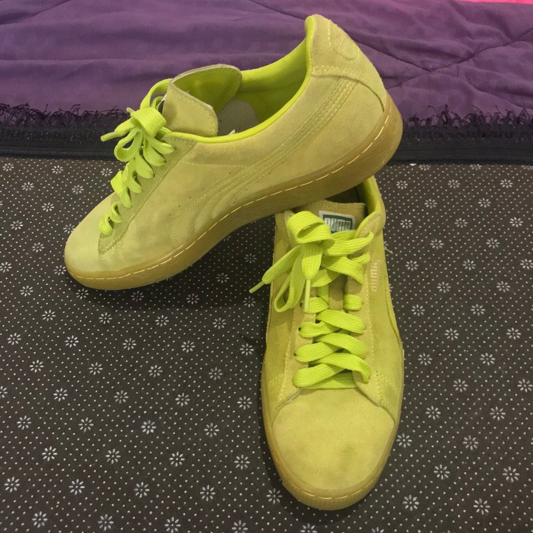 Neon puma store suede