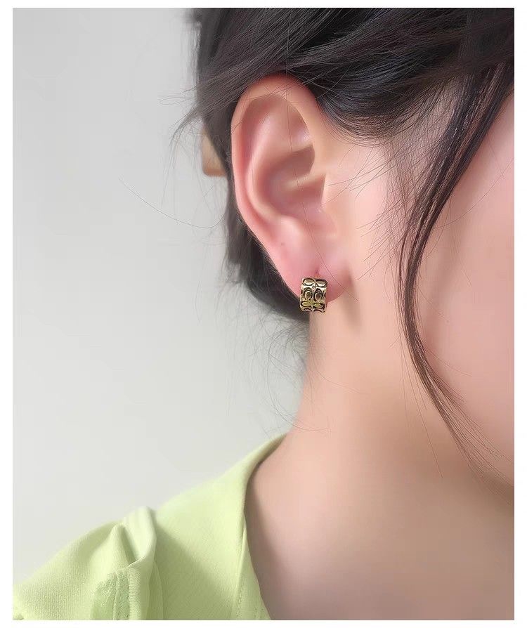 Coach logo cheap earrings