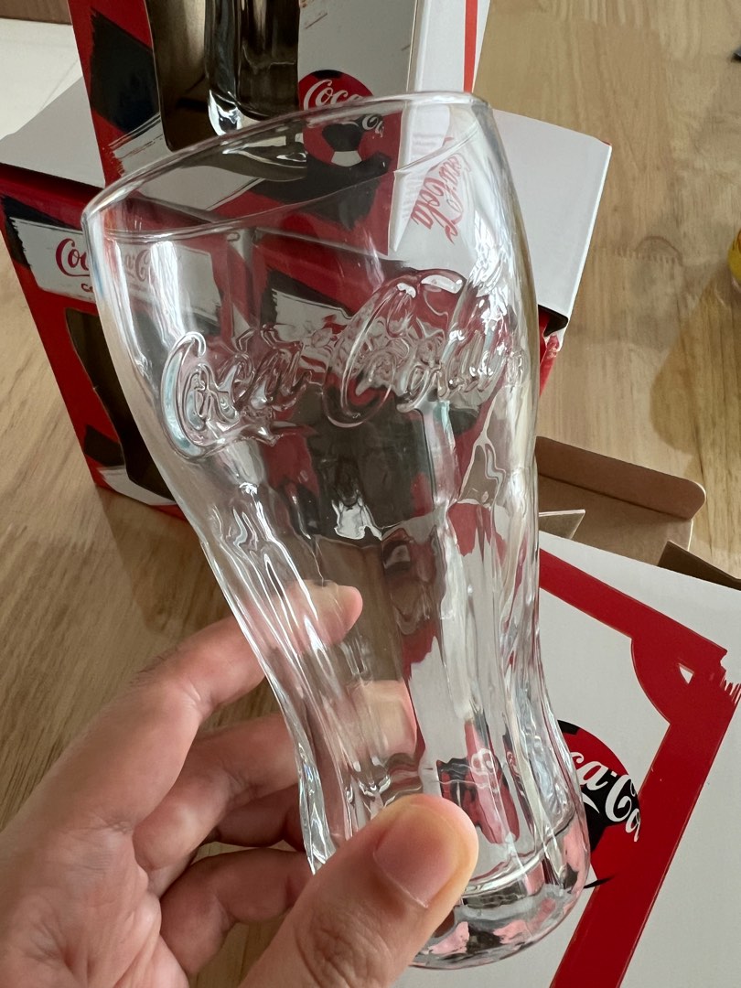 Coca Cola Glass Cup, Furniture & Home Living, Kitchenware & Tableware