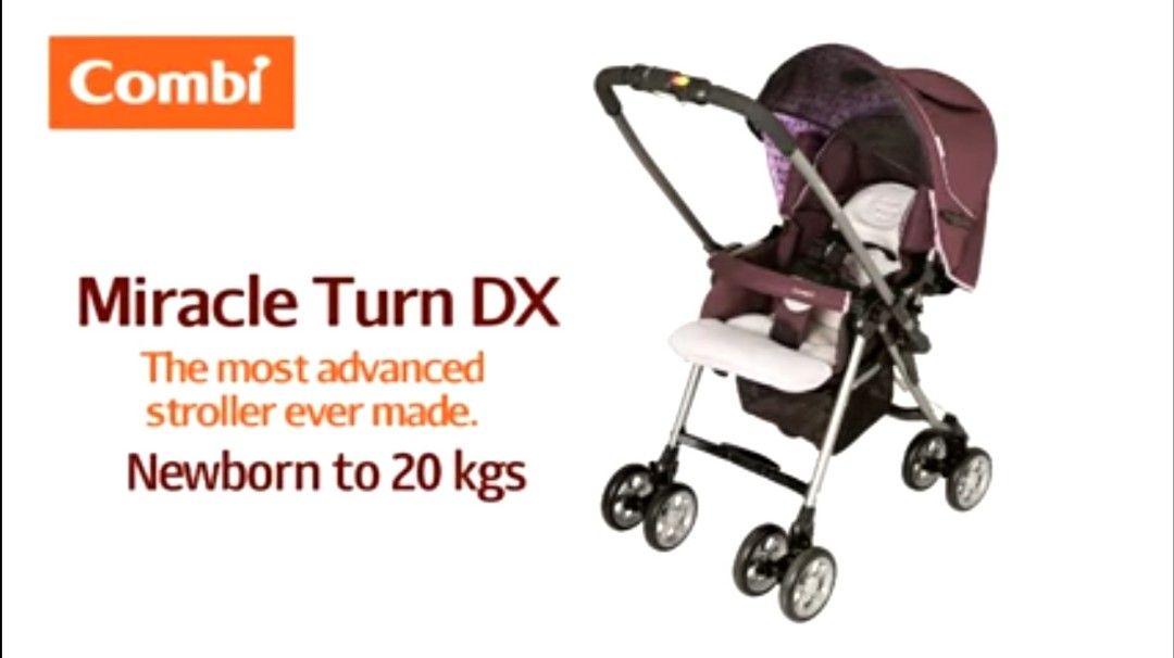 COMBI MIRACLE TURN DX Baby Stroller Pram Amethyst Purple