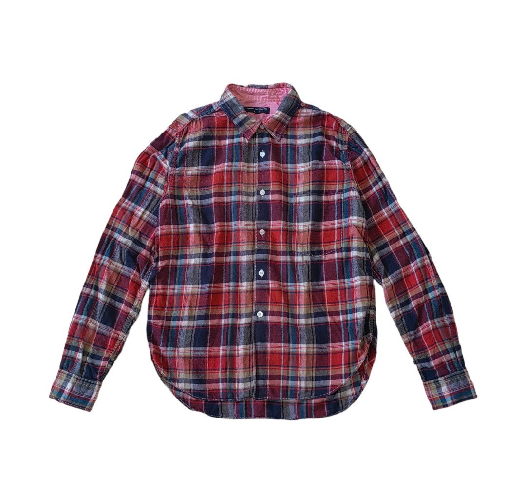 Comme des garcons flannel shirt on Carousell