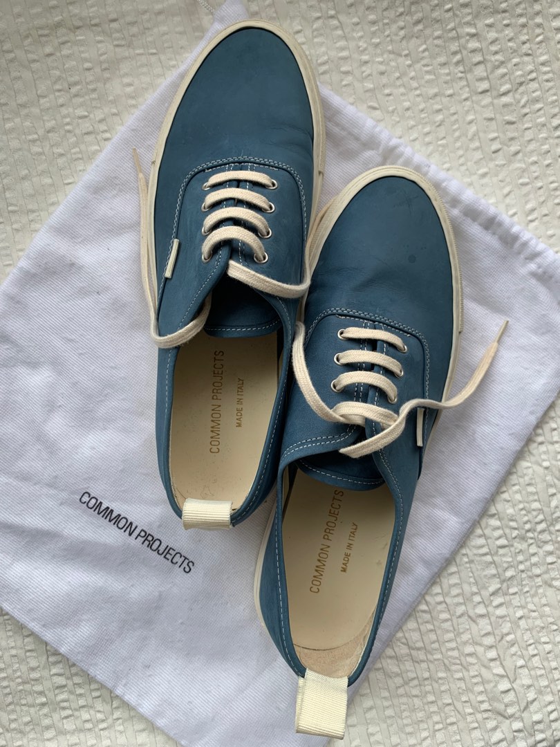 Common Projects Tournament Four Hole Nubuck Sneakers Blue EU 41