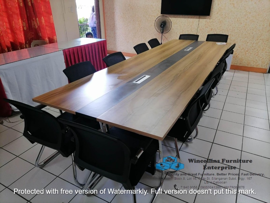 conference table - custom table - office furniture on Carousell