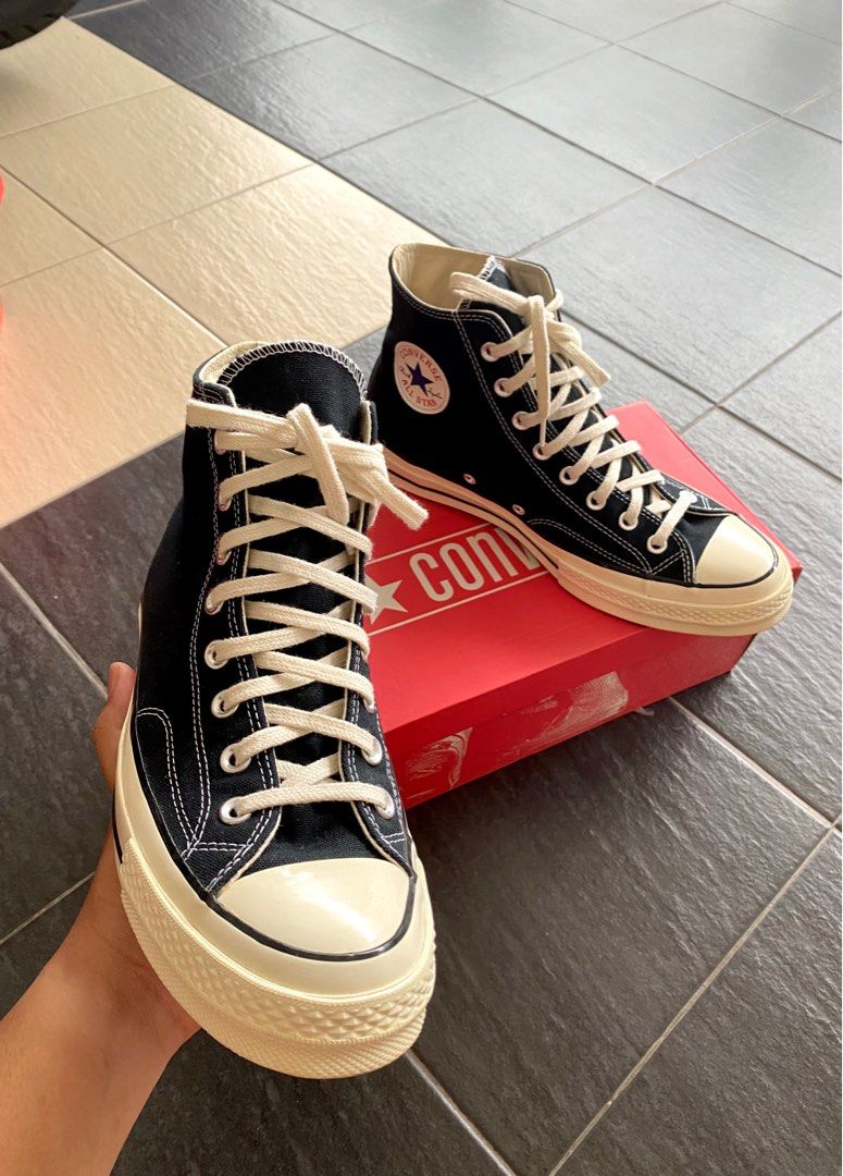 CONVERSE CT70 HI BLACK Men s Fashion Footwear Sneakers on Carousell