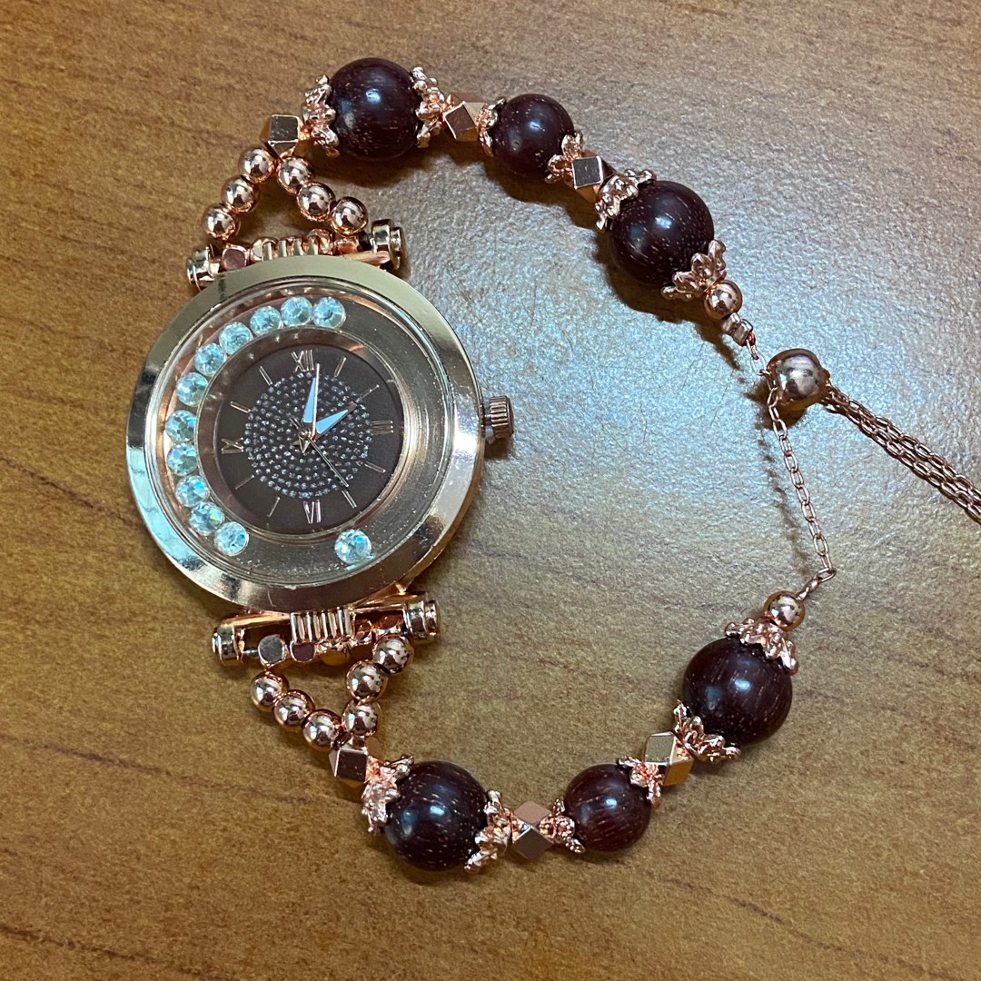 Crystal Gemstone Bracelet Watch, Women's Fashion, Watches & Accessories ...