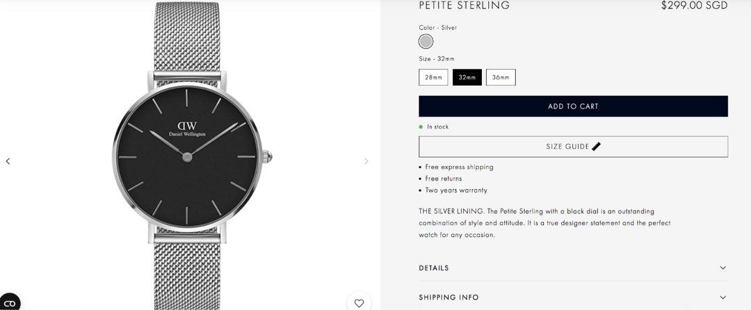Daniel wellington free clearance shipping