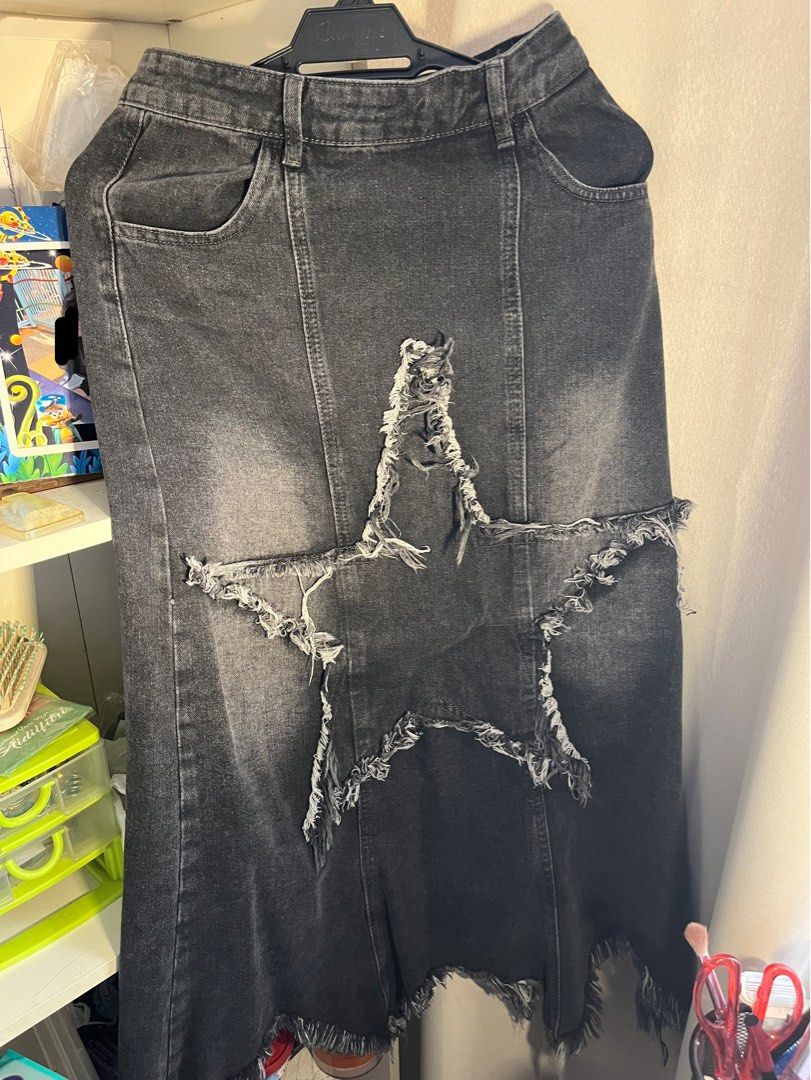 Star skirt cheap denim