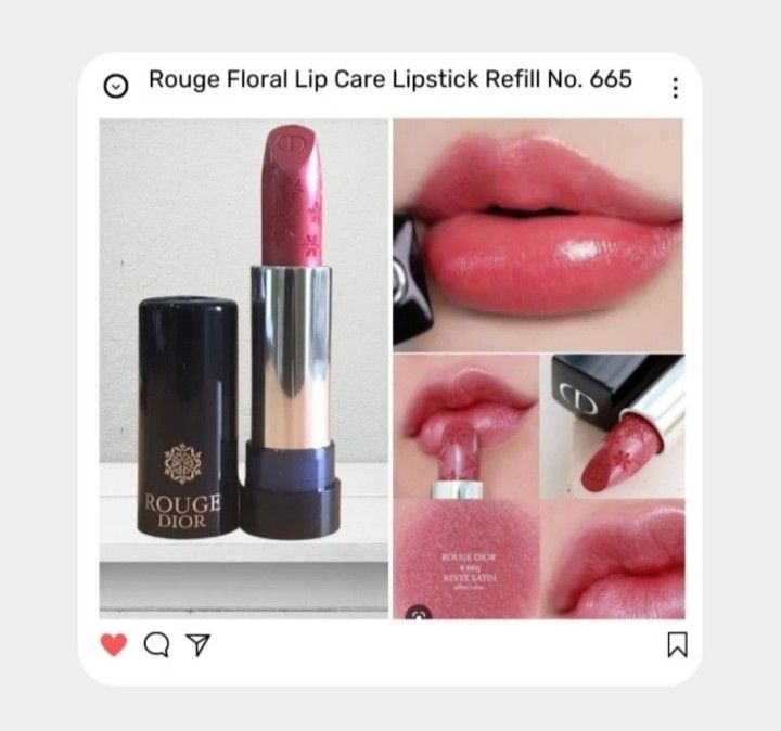 Dior Rouge Floral Lip Care Lipstick Refill No.665