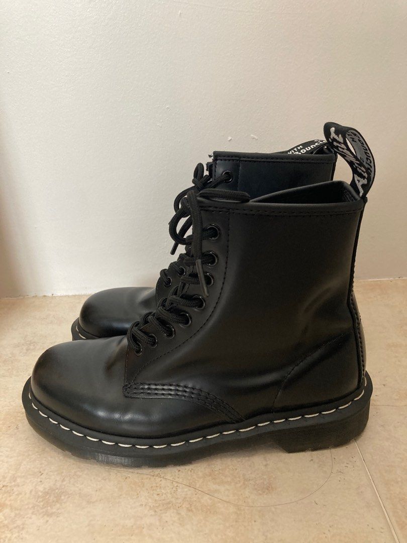 Martens 1460 shop black smooth