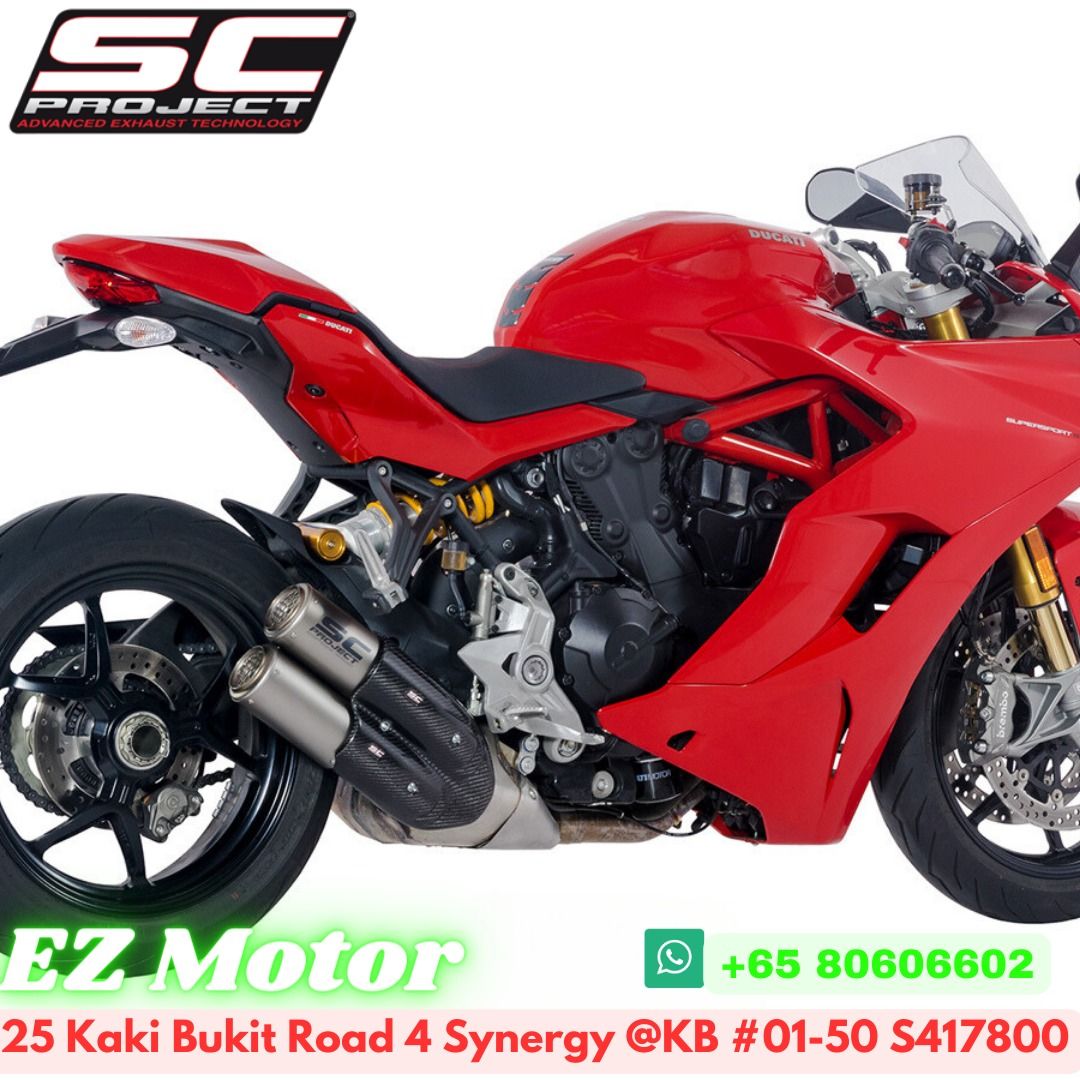 Ducati supersport store exhaust options