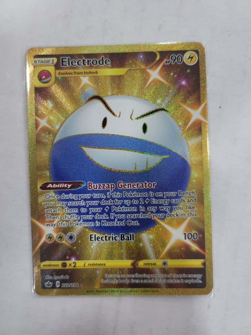 Pokemon TCG Electrode Secret Rare - Sword & Shield: Chilling Reign, Hobbies  & Toys, Toys & Games on Carousell
