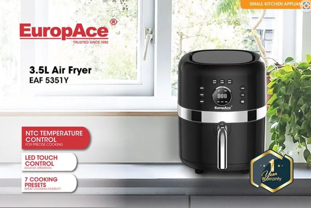 Europace Digital Air Fryer 3.5L, TV & Home Appliances, Kitchen