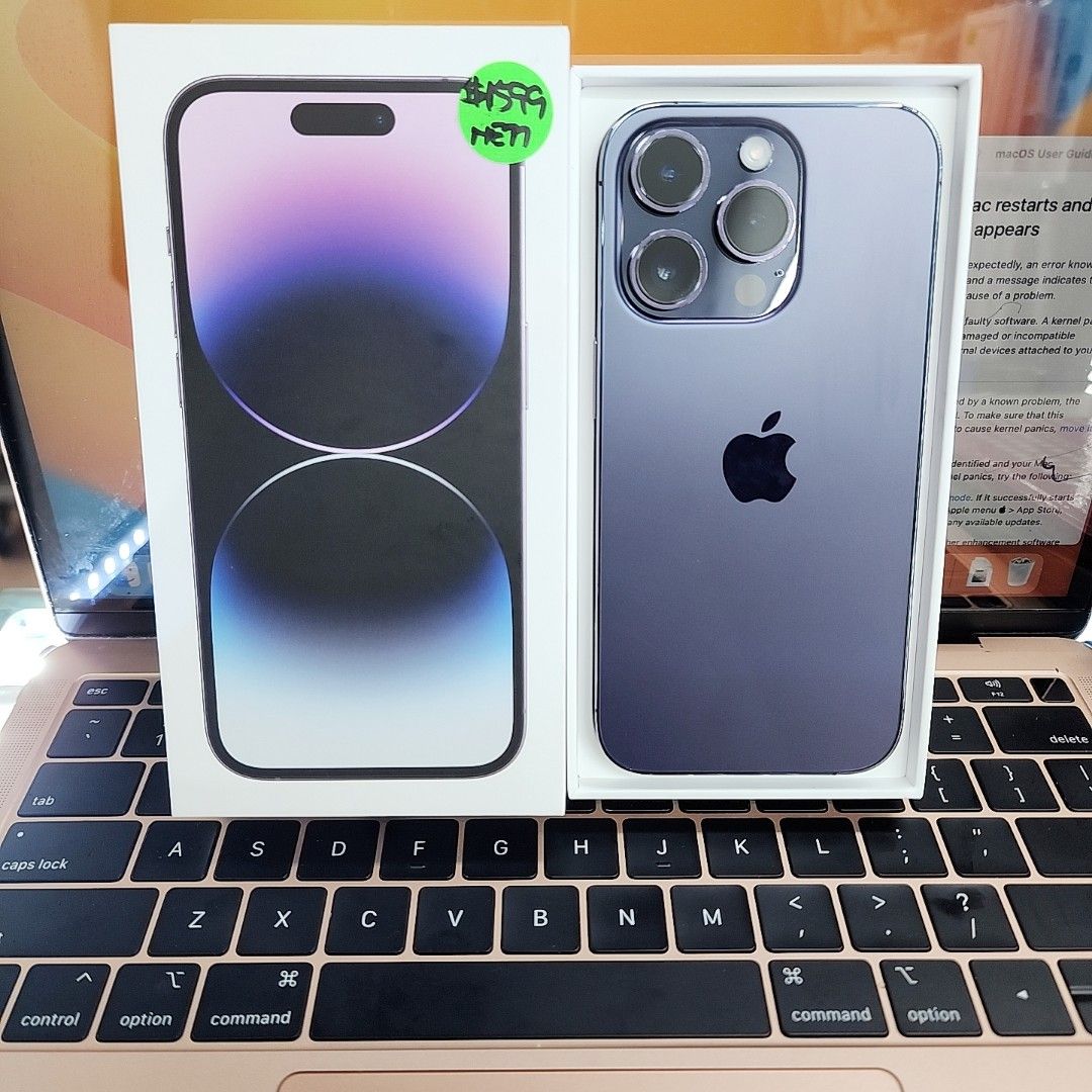 Exchange Set) BNIB Iphone 14pro 256Gb Purple (Local Set), Mobile
