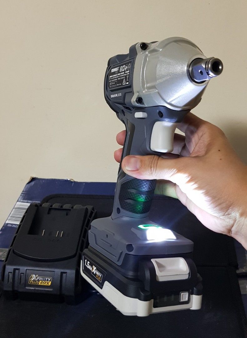 Ferrex pro 20v cordless brushless impact driver dual shaft, Commercial